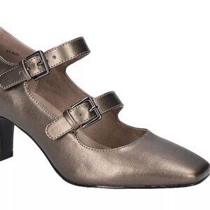 Easy Street Women's Willis Mary Jane Pumps Pewter 11 M